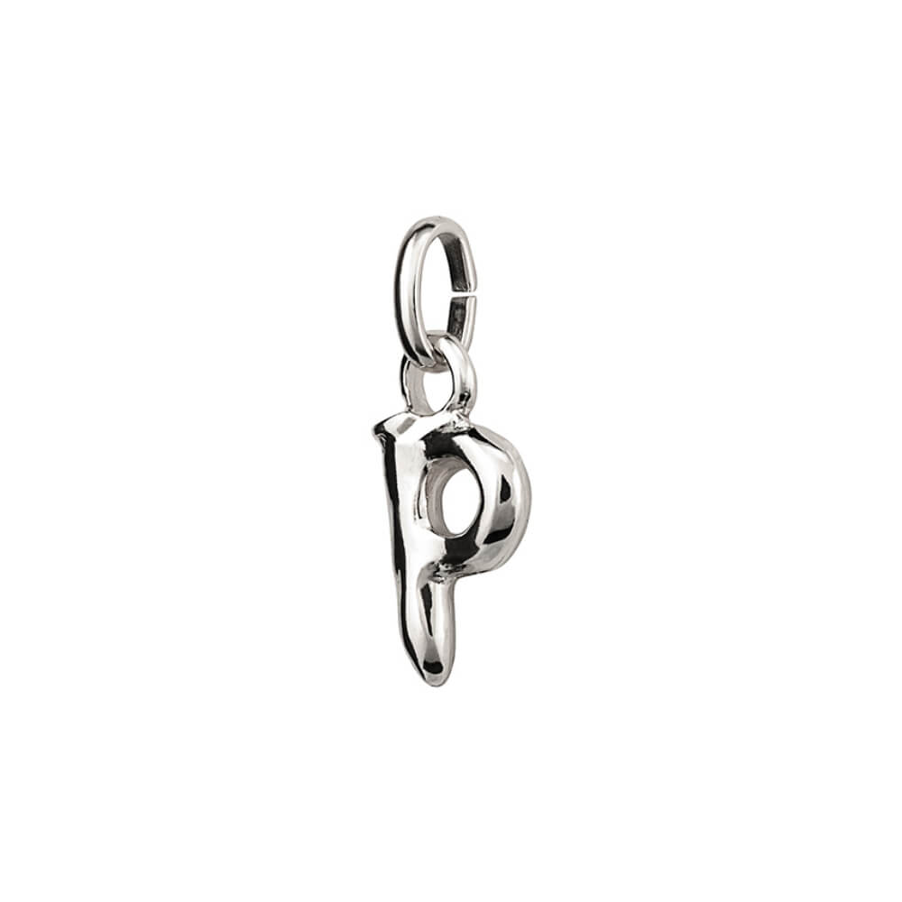 UNOde50 Sterling Silver - Plated Small Letter P Charm - MococoUNOde50CHA0288MTL0000UCharms