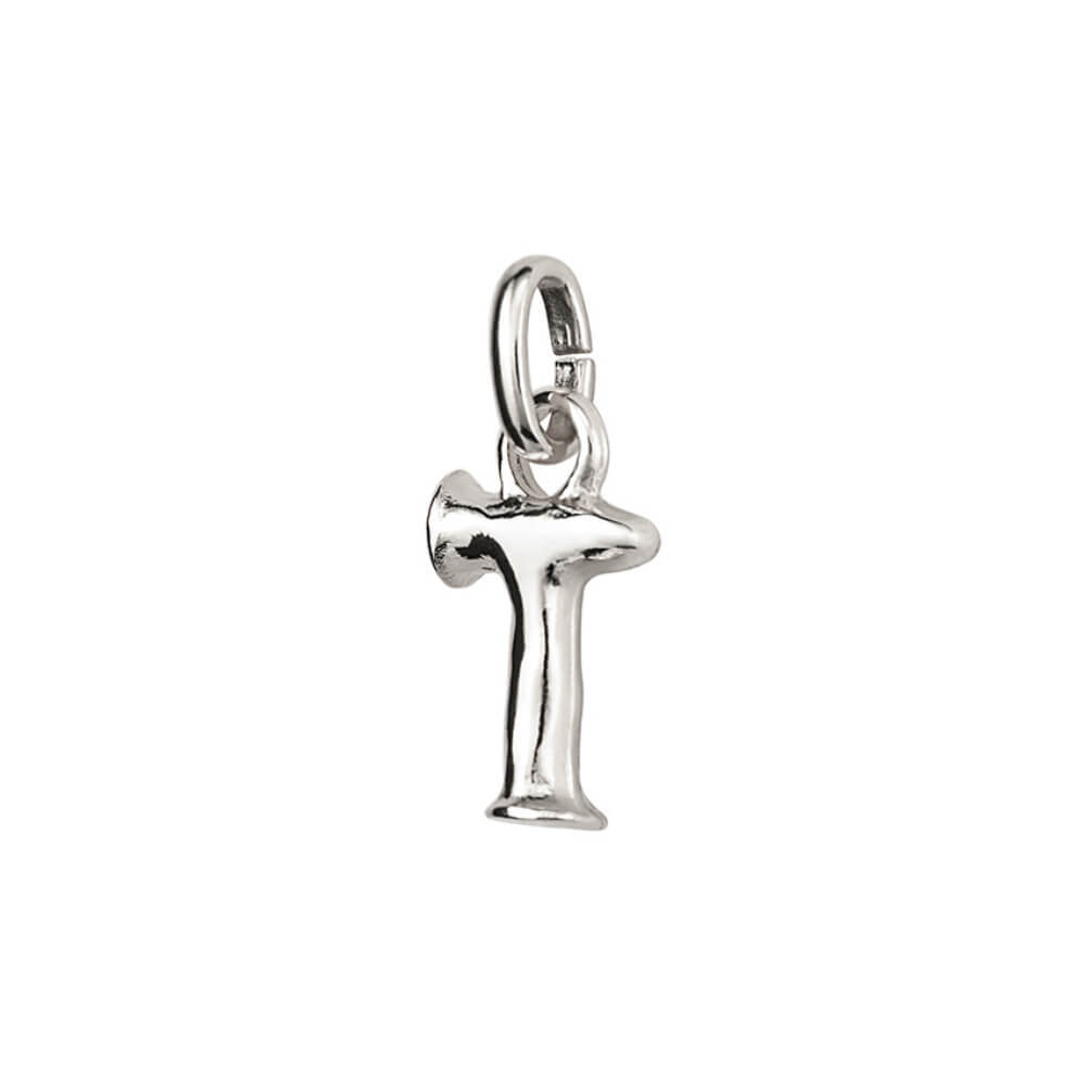UNOde50 Sterling Silver - Plated Small Letter T Charm - MococoUNOde50CHA0292MTL0000UCharms