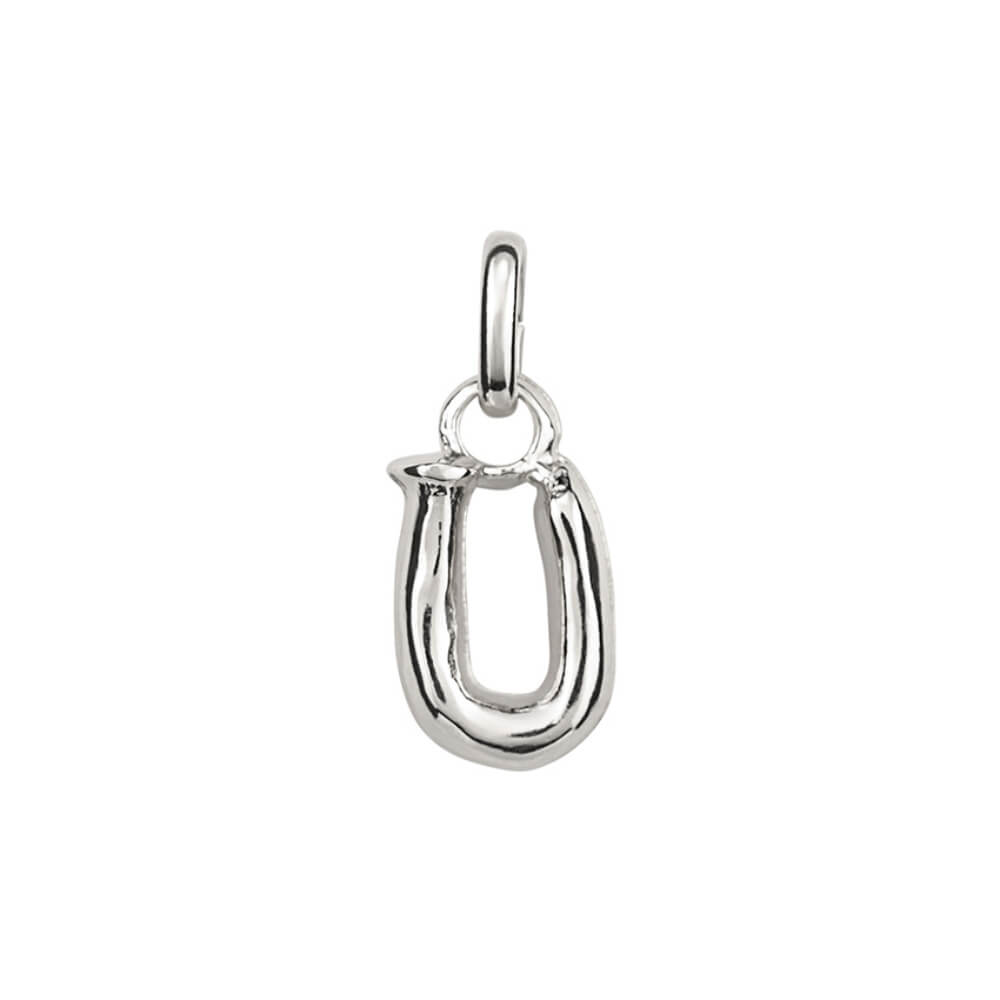 UNOde50 Sterling Silver - Plated Small Letter U Charm - MococoUNOde50CHA0293MTL0000UCharms
