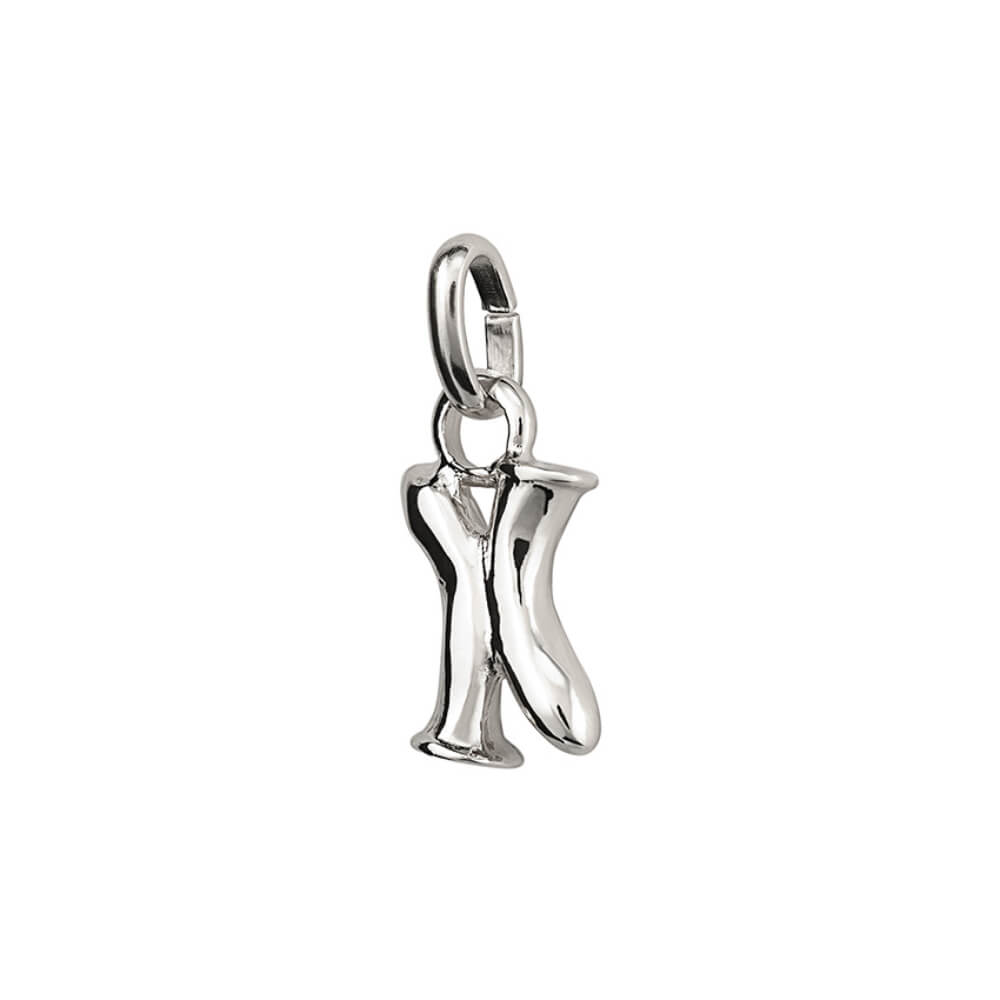 UNOde50 Sterling Silver - Plated Small Letter X Charm - MococoUNOde50CHA0296MTL0000UCharms