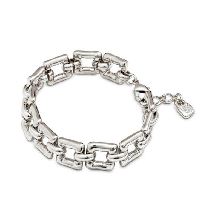 UNOde50 Sterling Silver - Plated Square Link Bracelet - MococoUNOde50PUL2241MTL0000MBracelets