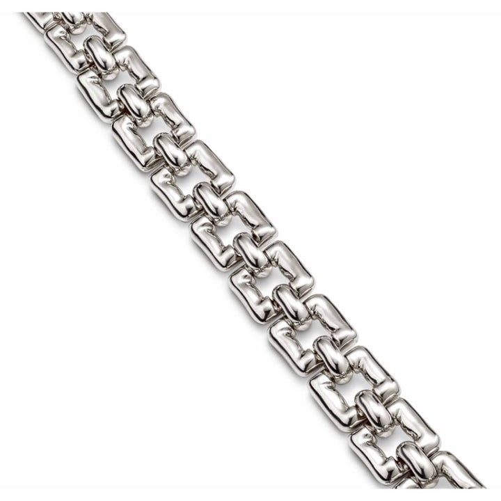 UNOde50 Sterling Silver - Plated Square Link Bracelet - MococoUNOde50PUL2241MTL0000MBracelets