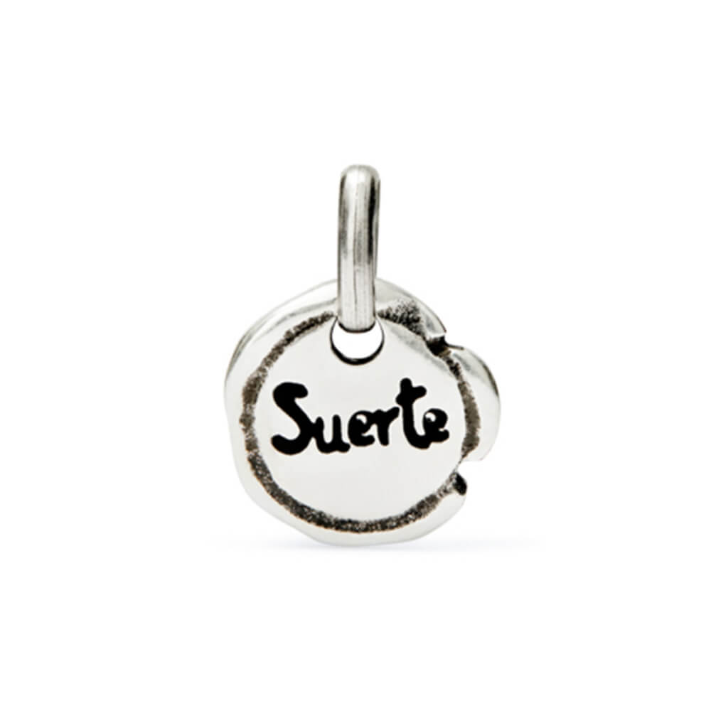UNOde50 Sterling Silver - Plated The Word "Luck" Charm - MococoUNOde50CHA0251MTL0000UCharms