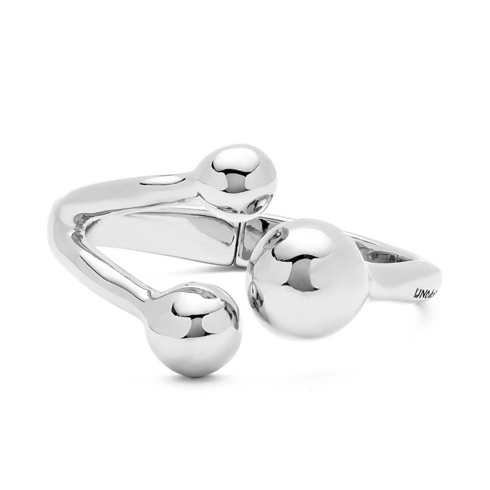 UNOde50 Sterling Silver - Plated Three Beads Cuff Bracelet - MococoUNOde50PUL2546MTL0000MBracelets