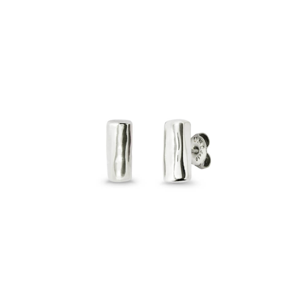 UNOde50 Sterling Silver - Plated Tube - Shaped Earrings - MococoUNOde50PEN0958MTL0000UEarrings