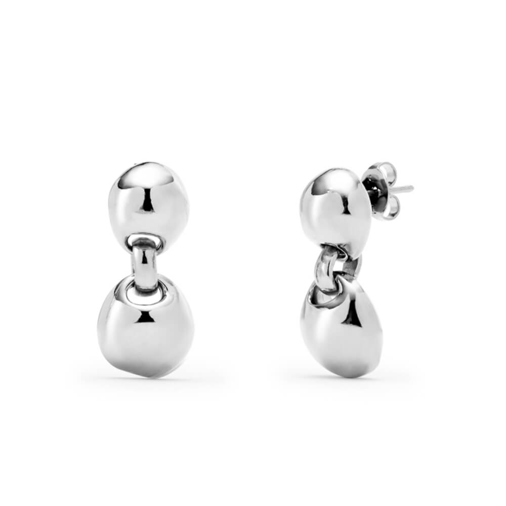 UNOde50 Sterling Silver - Plated Two Beads Earrings - MococoUNOde50PEN0993MTL0000UEarrings