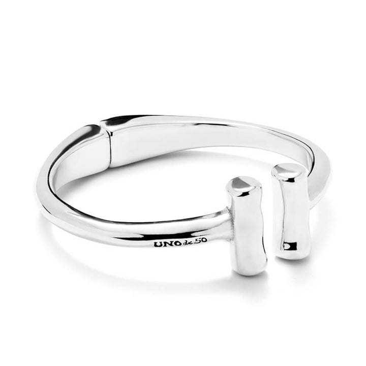 UNOde50 Sterling Silver - Plated Two Tubes Bangle Bracelet - MococoUNOde50PUL2443MTL0000MBracelets