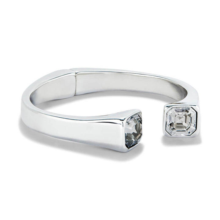 UNOde50 Sterling Silver - Plated White Crystal Cuff Bracelet - MococoUNOde50PUL2485BLNMTL0MBracelets