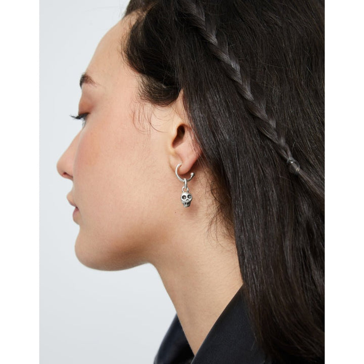 Unode50 Sterling Silver Skull Shaped Charm - MococoUNOde50CHA0299Charms and Links