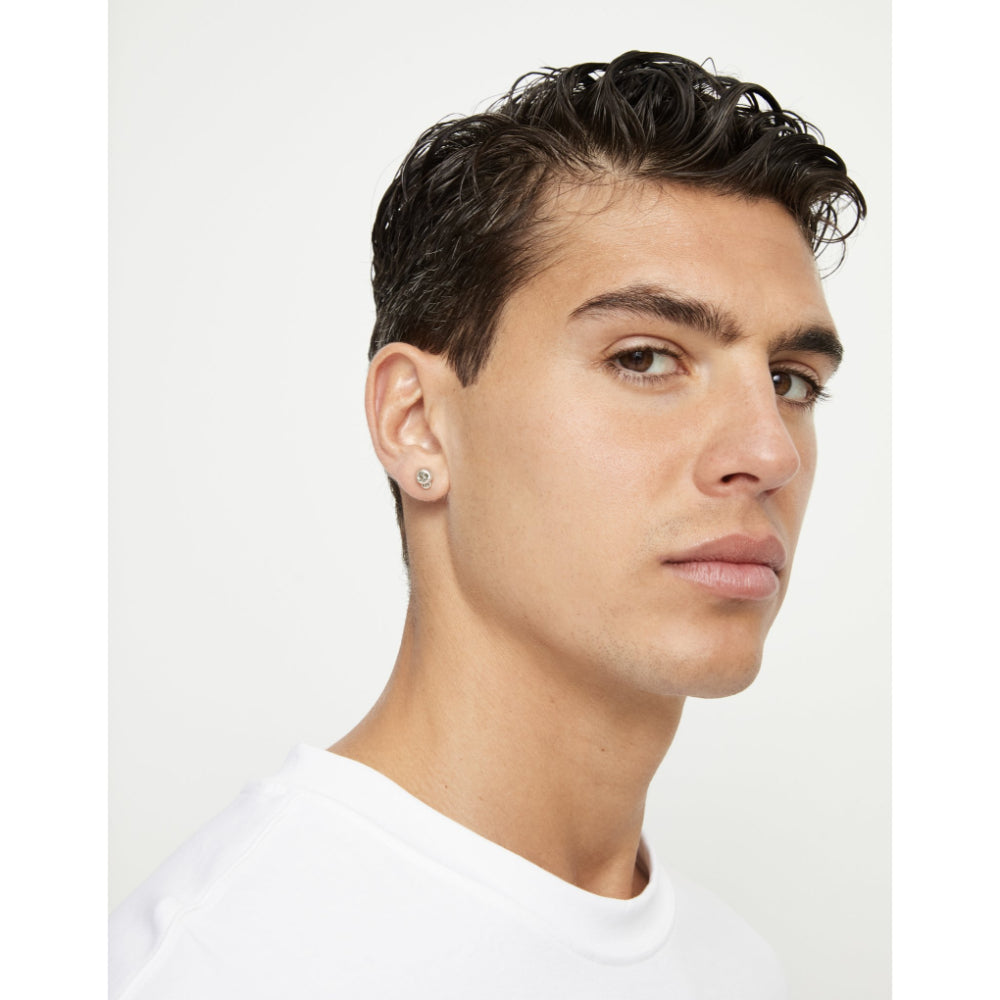 Unode50 Sterling Silver Skull Single Stud Earring image 1