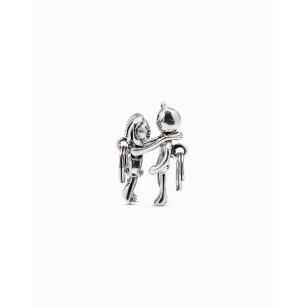 Unode50 Sterling Silver Sterling Silver - Plated Girl And Boy Key - Ring - MococoUNOde50LLA0008Rings