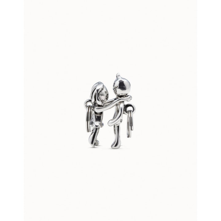 Unode50 Sterling Silver Sterling Silver - Plated Girl And Boy Key - Ring - MococoUNOde50LLA0008Rings
