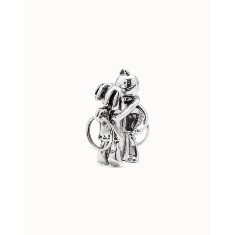 Unode50 Sterling Silver Sterling Silver - Plated Girl And Boy Key - Ring - MococoUNOde50LLA0008Rings