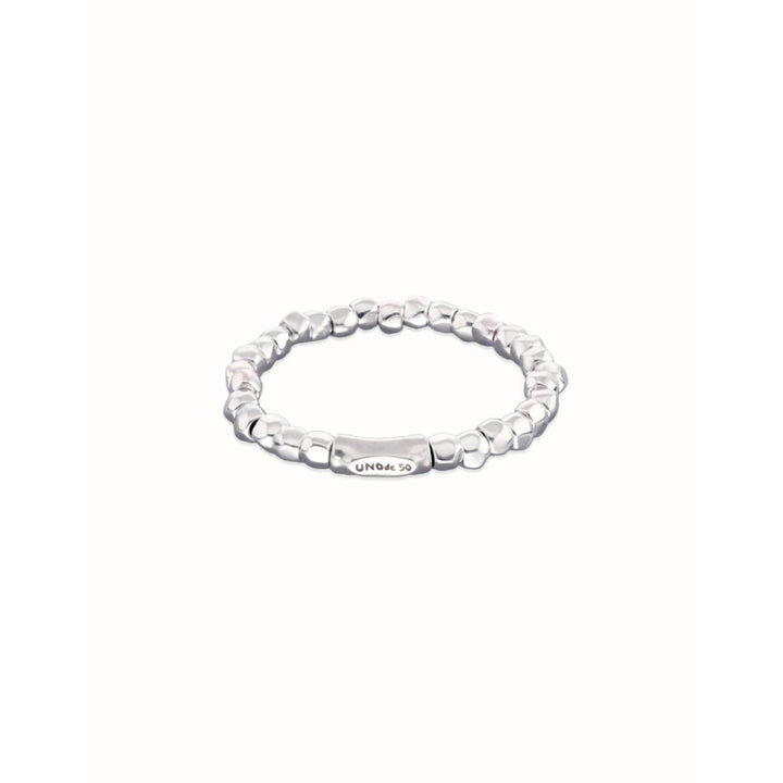 Unode50 Sterling Silver Stretch Beaded Bracelet - MococoUNOde50PUL2591MTL0000LBracelets
