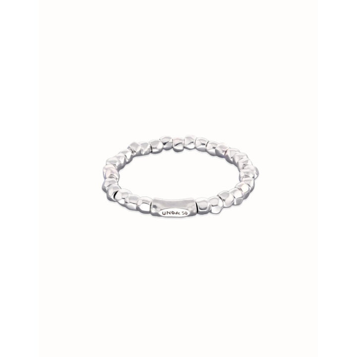 Unode50 Sterling Silver Stretch Beaded Bracelet - MococoUNOde50PUL2591-LBracelet