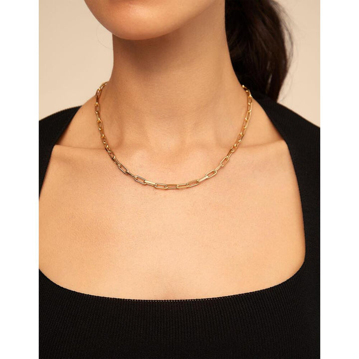 UNOde50 Sterling Silver/Gold - Plated Short Chain - MococoUNOde50COL1608MTL000 - SNecklaces