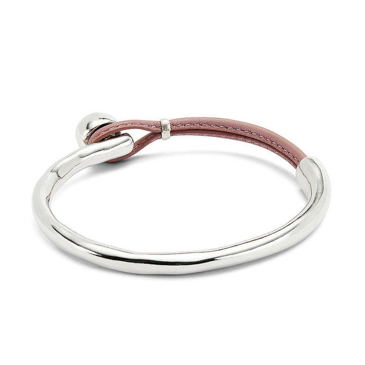 UNOde50 Silver Lilac Leather Bracelet