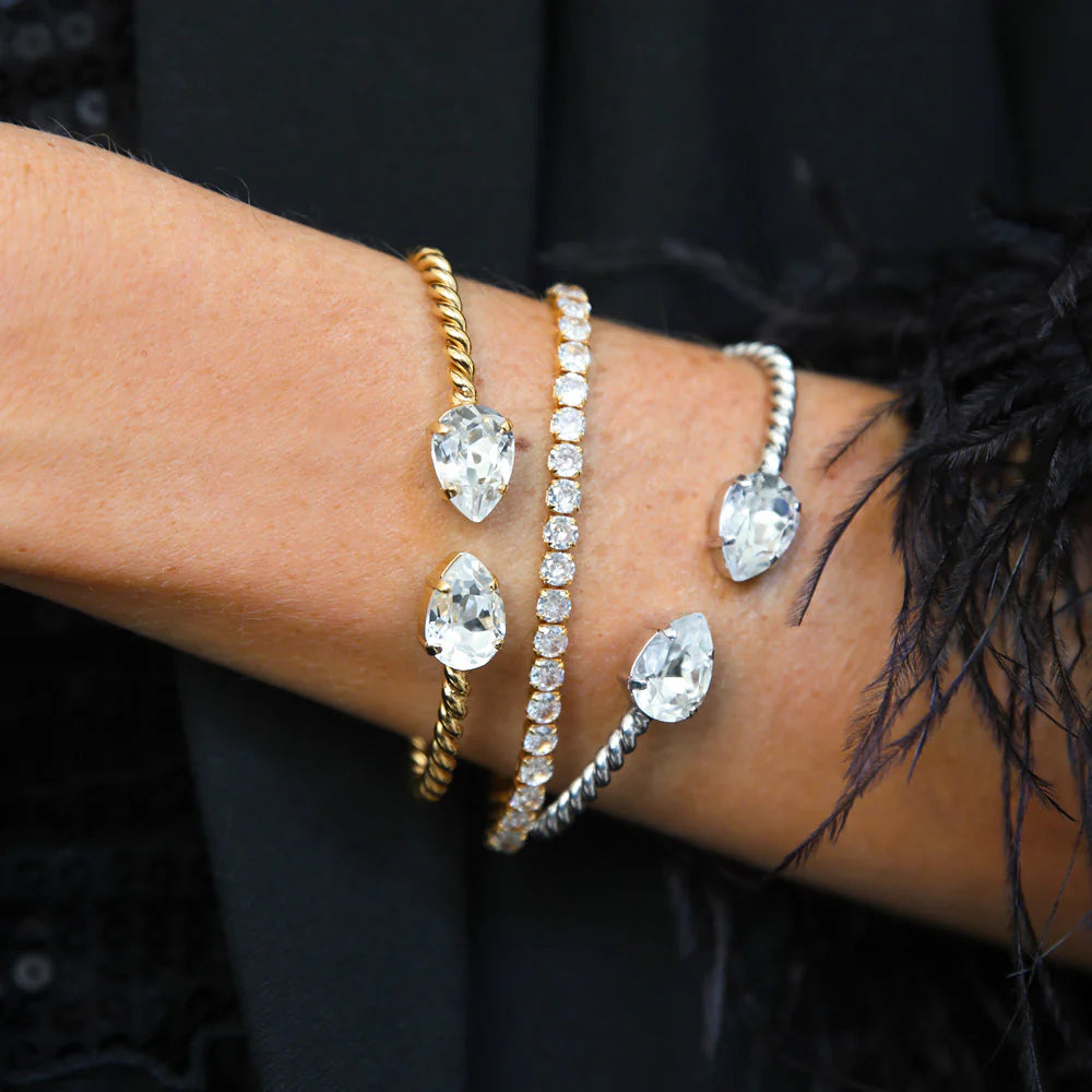 Caroline Svedbom Gold Mini Drop Crystal Bracelet