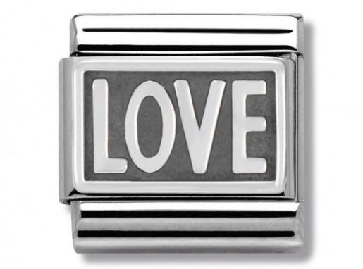 Nomination Classic Oxidised Love Charm