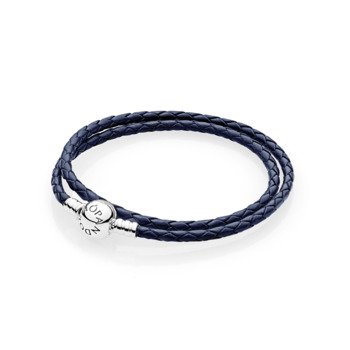 Pandora Moments Double Woven Leather B (590745CDB-D2)