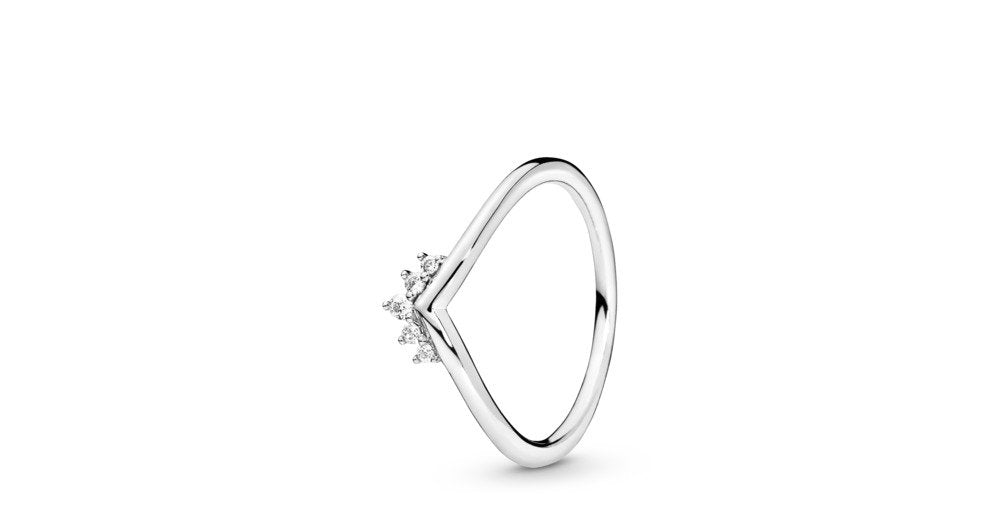 Pandora Tiara Wishbone Ring (198282CZ-58)