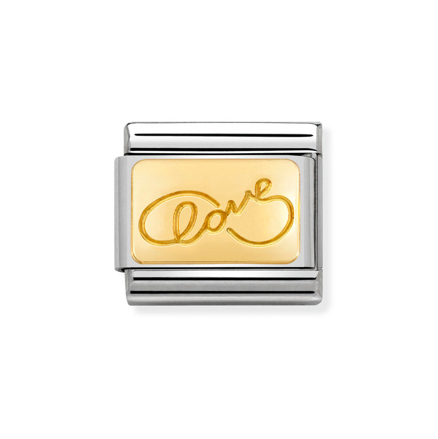 Nomination Composable 18ct Gold Infinite Love Charm