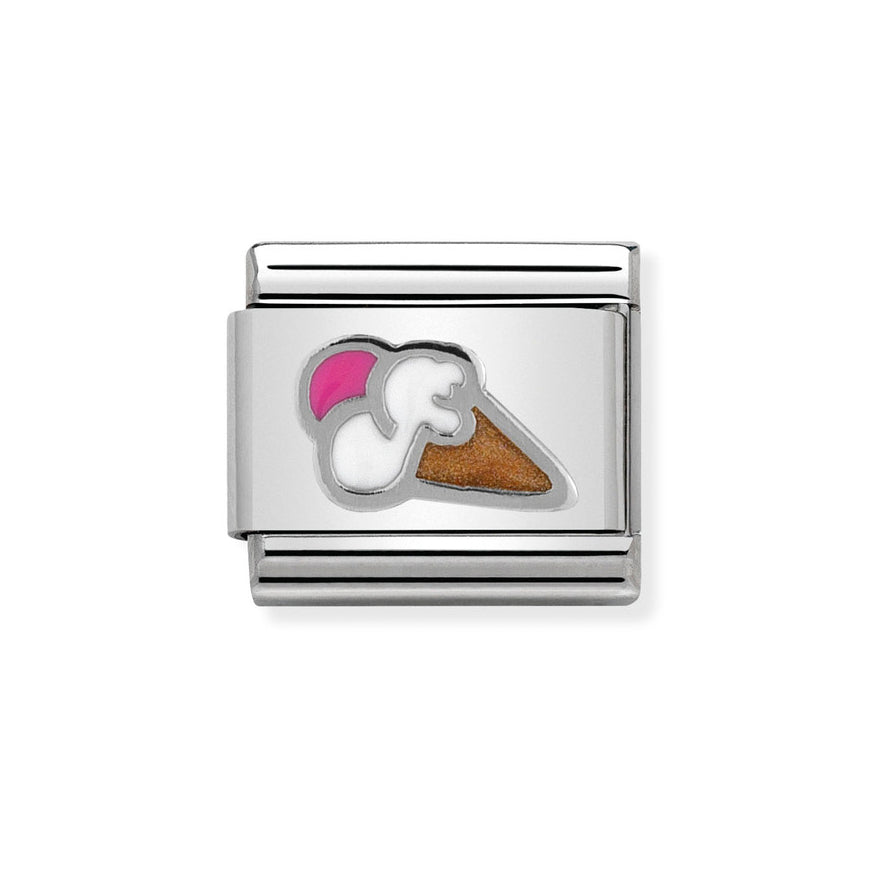 Nomination Classic Silver Ice Cream Charm
