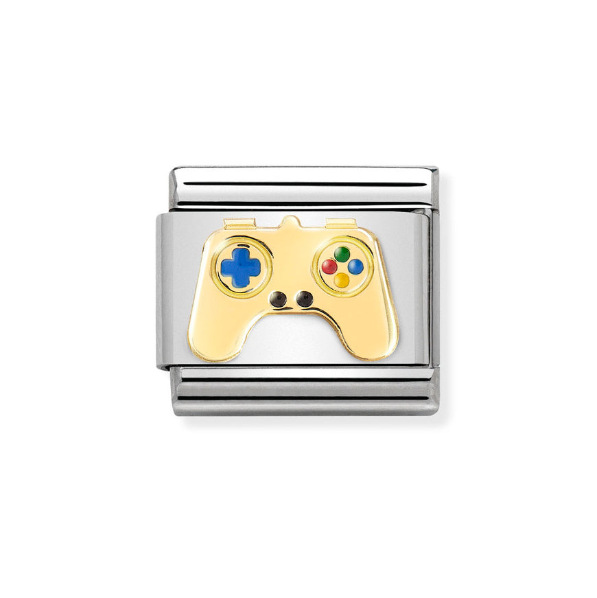 Nomination Gold Composable Classic Playstation Controller Charm