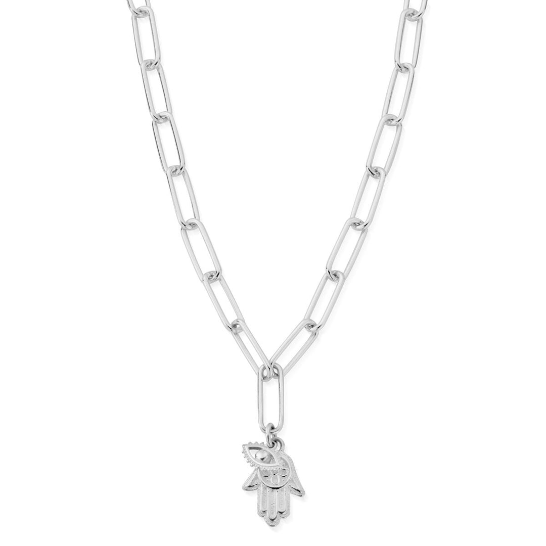 Chlobo Silver Link Chain Protection Necklace