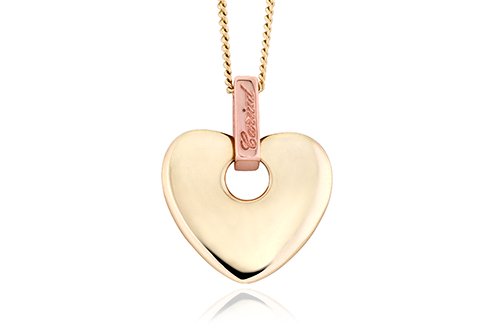 Clogau Gold Yellow Gold Cariad Heart Necklace