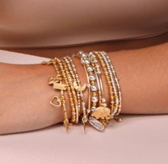 ChloBo Gold Mixed Luna Moon Bracelet