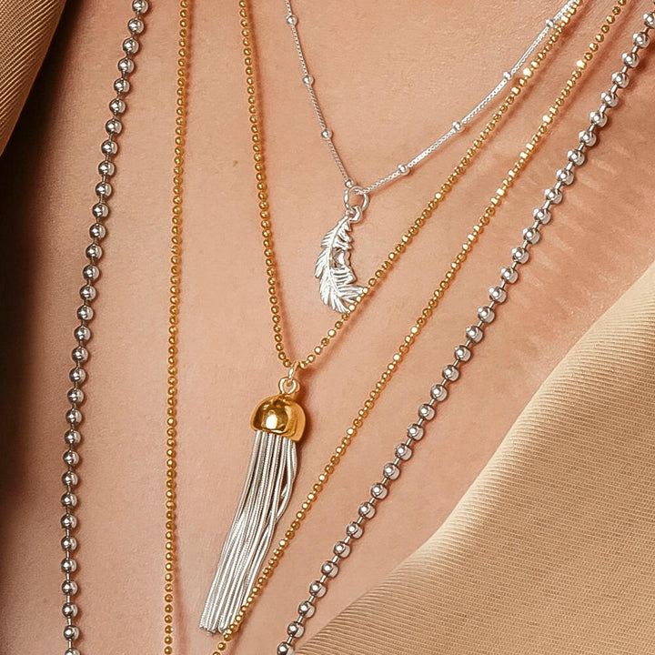 ChloBo Gold Cap Tassel Pendant Necklace - MococoChloBoGCDC29440784862040656Necklaces