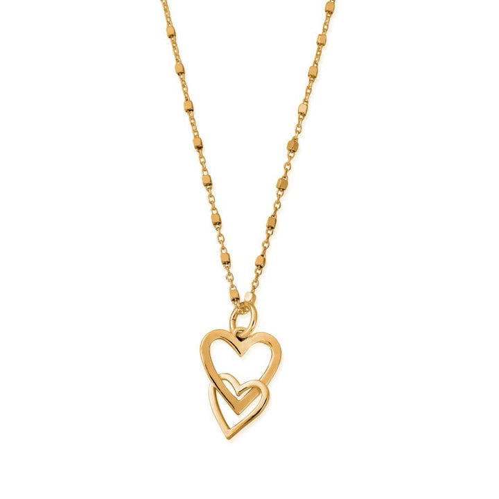 Chlobo Gold Interlocking Love Heart Necklace - MococoChloBoGNDC10699508156955652Necklaces