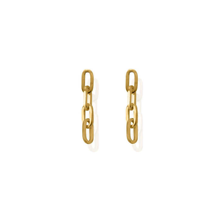 ChloBo Gold Mini Four Link Earrings - MococoChloBoCC - G - ER - 5 - S19502817735393Earrings