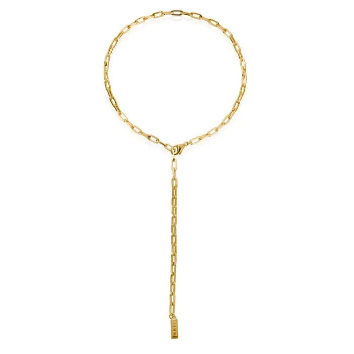 ChloBo Gold Mini Link Lariat Necklace - MococoChloBoCC - G - NE - 12 - S19502717137419Necklaces
