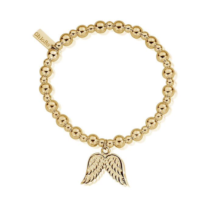 ChloBo Gold Mini Small Ball Angel Wing Bracelet - MococoChloBoGBMSB7010754169351908Bracelets
