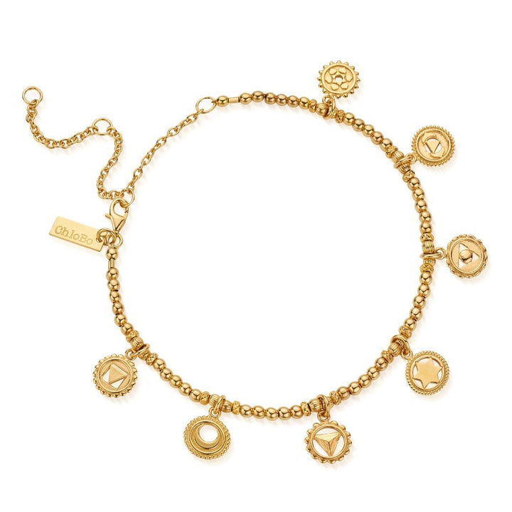 Chlobo Gold Positive Vibes Anklet - MococoChloBoGAN8009509173384586Anklets