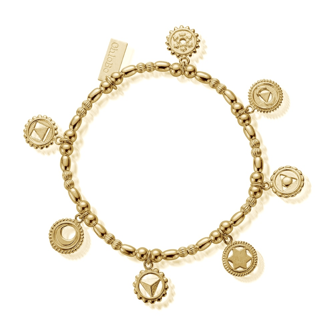 ChloBo Gold Positive Vibes Bracelet - MococoChloBoGBMULCC5060441655240Bracelets
