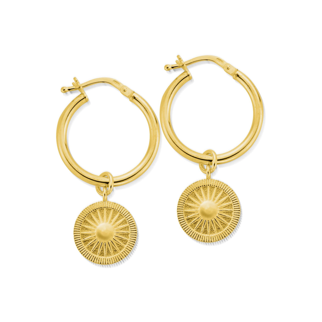 ChloBo Gold Sun Catcher Hoops - MococoChloBoGEH31999508464497813Earrings