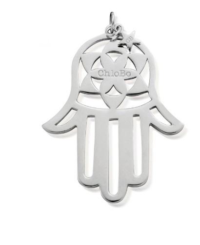 ChloBo Silver Extra Large Hamsa Hand Pendant - MococoChloBoSP6225060436641999Pendants