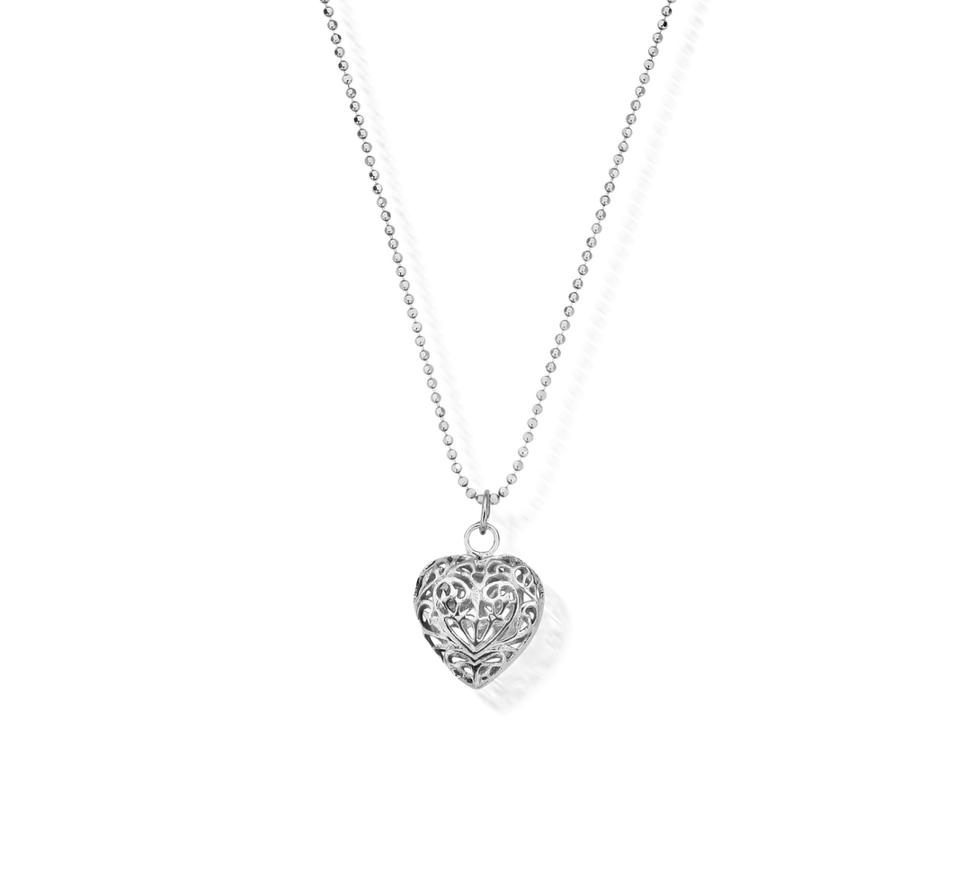 ChloBo Silver Filigree Heart 65cm Necklace - MococoChloBoSCDC10505060436641456Necklaces