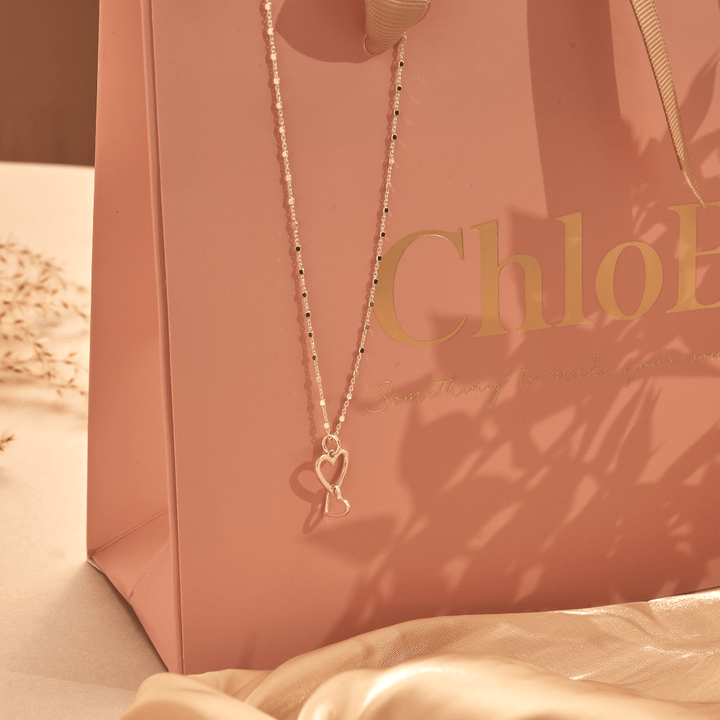 Chlobo Silver Interlocking Love Heart Necklace - MococoChloBoSNDC5729506777735981Necklaces