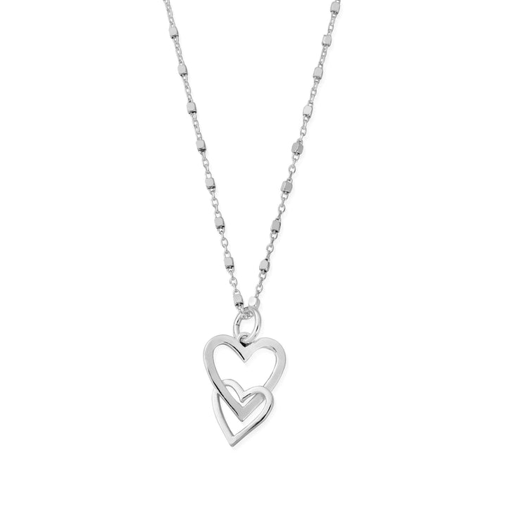 Chlobo Silver Interlocking Love Heart Necklace - MococoChloBoSNDC5729506777735981Necklaces