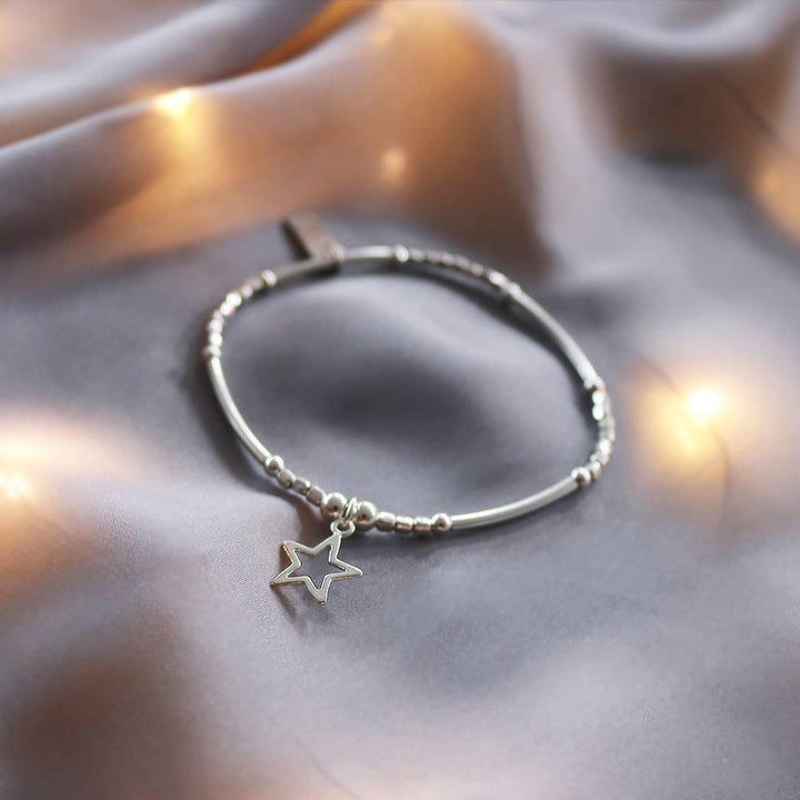 ChloBo Silver Mini Noodle Open Star Bracelet - MococoChloBoSBMNC0975060436643221Bracelets