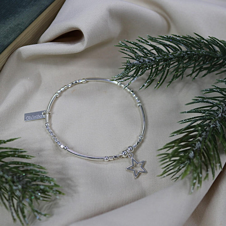ChloBo Silver Mini Noodle Open Star Bracelet - MococoChloBoSBMNC0975060436643221Bracelets