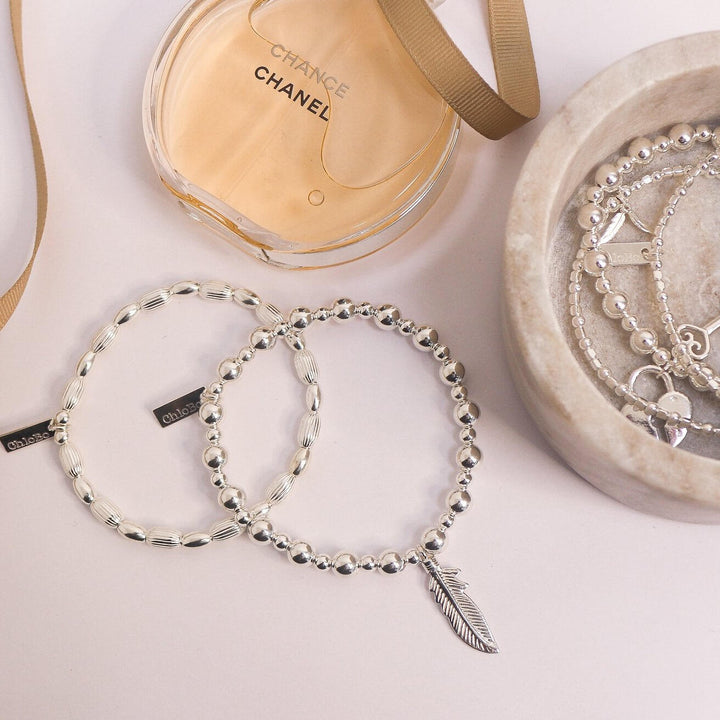 ChloBo Silver Mini Small Ball Feather Bracelet - MococoChloBoSBMSB7065060436640473Bracelets