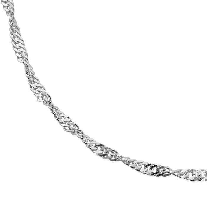 ChloBo Silver Twisted Rope Chain Necklace - MococoChloBoSNTROPE9506811744139Necklaces