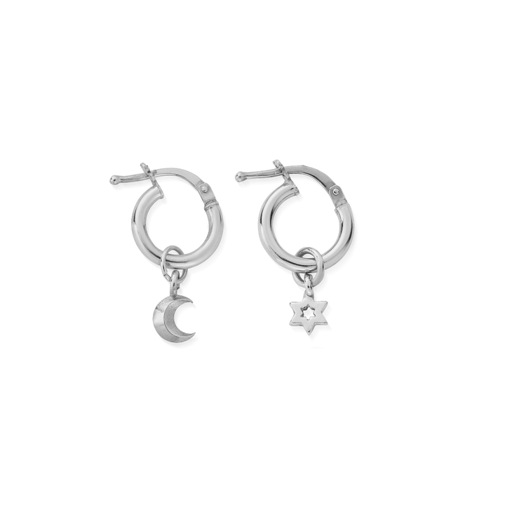 ChloBo Silver Wisdom & Guidance Small Hoops Earrings - MococoChloBoSEH318030589501266663226Earrings