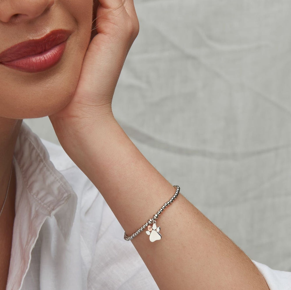 Clogau Affinity Paw Print on My Heart Beaded Bracelet - MococoClogau3SAFF02245051537355847Bracelets