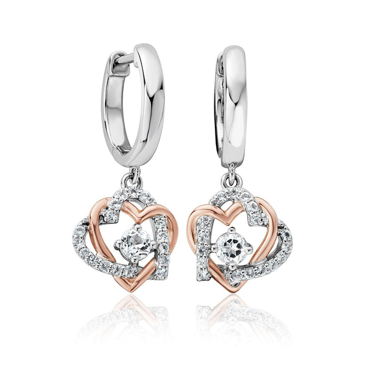 Clogau Always in my Heart White Topaz Earrings - MococoClogau3SAMH00945051537351634Earrings